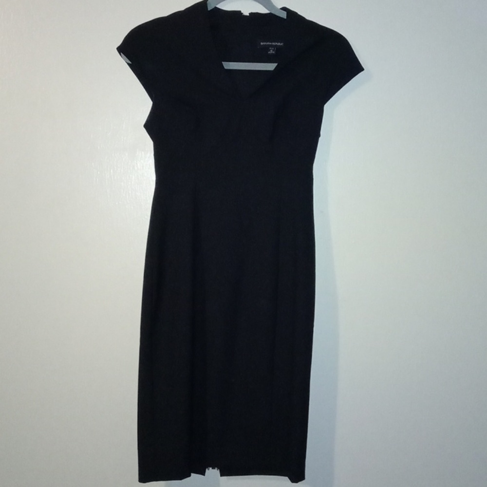 Banana republic black knee length dress